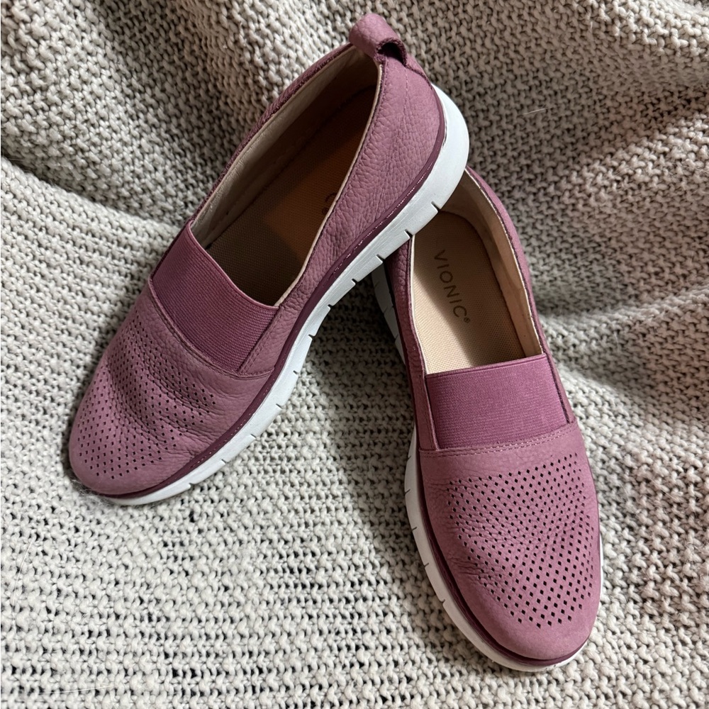 Vionic Women's Roxan Casual Comfort Orthotic Walking Shoes 7 French Rose‎